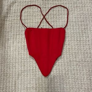 Elegant Red Women's Top